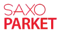 Červené logo SAXO PARKET v menu